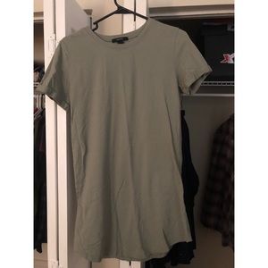SOLD - FOREVER21 Army Green T-Shirt Dress